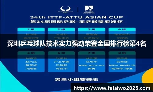 深圳乒乓球队技术实力强劲荣登全国排行榜第4名